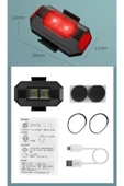Xdn 7 Renk Bisiklet Işığı Motosiklet Drone Çakarlı Lamba Usb Led - 2