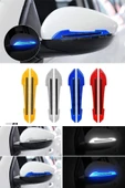 Araç Ayna Koruyucu Reflektör Araba Ayna Çarpma Koruyucu Renkli Reflektif Şerit thumbnail 2