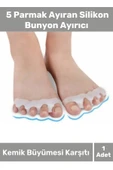 1 Çift Özel Üretim Kemik Büyümesi Karşıtı Şekil Bozukluğu Ayak 5 Parmak Ayıran Silikon Bunyon thumbnail 1
