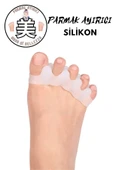 Ayak 5 Parmak Ayıran Silikon Bunyon Ayırıcı Ten / Beyaz Renk - 1