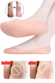 Patik Ayak Topuk Çatlak Çorabı Silikon Patik Ten Rengi Çorap Topuk Çatlak Giderici Ayak Bakım thumbnail 1