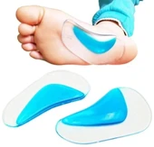 Düz Taban Önleyici Ayakkabı Içi Ortopedik Silikon Ayak Yan Boşluk Dolduran Ark Desteği Ayak Kemeri - 1