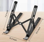 7 Kademeli Ayarlı Katlanabilir Laptop Tablet Standı Siyah - 1