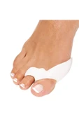 Ten/beyaz Renk Ayak Baş Parmak Bunyon Slikon Kemik Koruyucu Halkalı Sağ Sol Çift thumbnail 1