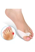Ten/beyaz Renk Ayak Baş Parmak Bunyon Slikon Kemik Koruyucu Halkalı Sağ Sol Çift thumbnail 3