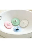 Silikon Lavabo Süzgeci Kilitli Küvet Lavabo Tıkacı thumbnail 1