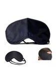 Uyku Göz Bandı Seyahat Göz Yüz Maskesi Işık Önleyici Engelleyici Bant Maske Unisex 2 Adet - 4