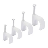 Powermaster PM-17654 7 Numara Çelik Çevik Çivili 16 mm Kroşe 4X10 Antigron Kablolar İçin 100 Adet - 1