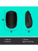Logitech M171 USB Alıcılı Kablosuz Kompakt Mouse - Siyah - 10