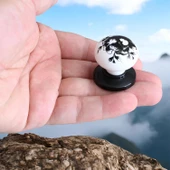 Düğme Kulp Desenli Beyaz Siyah Mobilya Mutfak Dolabı Çekmece Dolap Kulpu Kulbu 5 ADET thumbnail 3