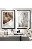 Tablomtr Metal Çerçeveli Gerçek Camlı Tablo Roma 2 Li Set thumbnail 1