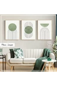 Tablomtr Metal Çerçeveli Gerçek Camlı Tablo Landyon 3 Lü Set - 2