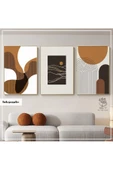 Tablomtr Metal Çerçeveli Gerçek Camlı Tablo Inkgraphy1 3 lü Set - 1
