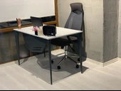 Uzay Ofis Dion Çalışma Masası - Beyaz - Antrasit - 2