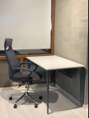 Uzay Ofis Dion Çalışma Masası - Beyaz - Antrasit - 3