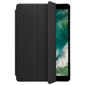 Apple Deri Smart Cover MPUD2ZM/A iPad 7. Ve 8. Nesil, iPad Air 3. Nesil, 10.5" iPad Pro Deri Tablet Kılıfı Siyah - 2