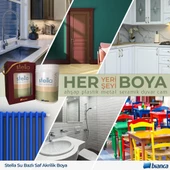 Bianca Stella Su Bazlı Saf Akrilik Boya Tüm Renkler 1Lt Her Yeri Boyar - 5