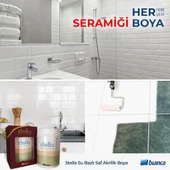 Bianca Stella Su Bazlı Saf Akrilik Boya Tüm Renkler 1Lt Her Yeri Boyar - 6