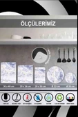 50x60cm - Cam Ocak Koruyucu - Düz Siyah Desenli thumbnail 3