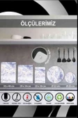50x60 cm Düz Siyah Desenli Cam Ocak arkası Koruyucu thumbnail 3