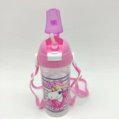 Beautiful Unicorn Temalı Pipetli Askılı Suluk Matara 610 Ml. - 2