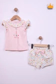 Babydola Kız Bebek Balık Desen Şortlu Takım 15097 - 1