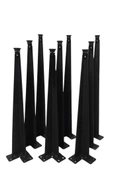 9'LU DEKORATİF METAL/DEMİR FİRKETE ZİGON SEHPA AYAĞI(3 ADET 42CM/3 ADET 46CM/3 ADET 50CM) - 1