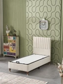 Beehanem Ezgi 90x190 Tek Kişilik (Baza+Başlık) 2 Li Set (BabyFace Krem) - 1