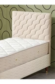 Beehanem Simge 90x190 Tek Kişilik (Baza+Başlık+Yatak) 3 Lü Set (BabyFace Krem) - 4