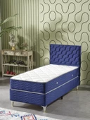 Beehanem Simge 90x190 Tek Kişilik (Baza+Başlık+Yatak) 3 Lü Set (BabyFace Lacivert) - 1