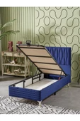 Beehanem 90x190 Tek Kişilik (Baza+Başlık+Yatak) 3 Lü Set (Krem) - 3