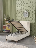 Beehanem Ezgi 90x190 Tek Kişilik (Baza+Başlık) 2 Li Set (BabyFace Krem) - 2
