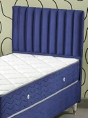 Beehanem Ezgi 90x190 Tek Kişilik (Baza+Başlık+Yatak) 3 Lü Set (BabyFace Lacivert) - 4