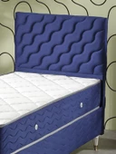 Beehanem Simge 90x190 Tek Kişilik (Baza+Başlık+Yatak) 3 Lü Set (BabyFace Lacivert) - 4