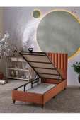 Beehanem Ezgi 90x190 Tek Kişilik (Baza+Başlık) 2 Li Set (Kiremit) - 2
