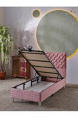Beehanem Simge 90x190 Tek Kişilik (Baza+Başlık) 2 Li Set (Pembe) - 2