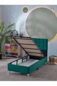 Beehanem Bengü 90x190 Tek Kişilik (Baza+Başlık+Yatak) 3 Lü Set (Yeşil) - 3