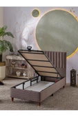 Beehanem Ezgi 90x190 Tek Kişilik (BAZA BAŞLIK YATAK) 3 Lü Set (BABYFACE KAHVE) - 3