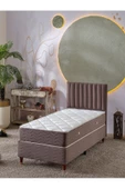 Beehanem Ezgi 90x190 Tek Kişilik (BAZA BAŞLIK YATAK) 3 Lü Set (BABYFACE KAHVE) - 1