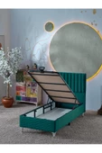 Beehanem Ezgi 90x190 Tek Kişilik (Baza+Başlık) 2 Li Set (Yeşil) - 2
