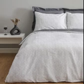 Karaca Home Ferne Gri %100 Pamuk Çift Kişilik Nevresim Takımı - 5
