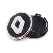 Renault Laguna 3 Jant Göbek Arması Siyah 4 Adet Takım thumbnail 3