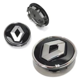 Renault Laguna 3 Jant Göbek Arması Siyah 4 Adet Takım thumbnail 5