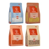 Hasata 4 lü Bakliyat Paketi (Pirinç-Mercimek-Bulgur-Nohut) 4 kg - 1