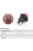 Enva Otomotiv Akü Devre Kesici Anahtarlı 12v- 24v Uyumlu Mini Model - 1