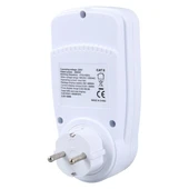 Zemheri Dijital Wattmetre Enerji Sarfiyat Ölçer Tüketim Ölçer Tekli Priz 220 Volt 16 Amper 3680 Watt - 6