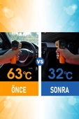 Universal Togg Uyumlu Ön Cam Güneşlik Katlanabilir Güneşlik Şemsiye - 3