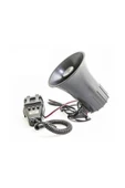 Carub 3 Sesli Mikrofonlu Siren Megafon 12v siyah Model - 1