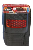 EMN Ford Fiesta 2009 Sonrası Kesilebilir Uyumlu Universal Paspas Derin Havuzlu Krom Kırmızı - 2