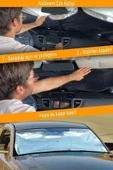 Universal Togg Uyumlu Ön Cam Güneşlik Katlanabilir Güneşlik Şemsiye - 4